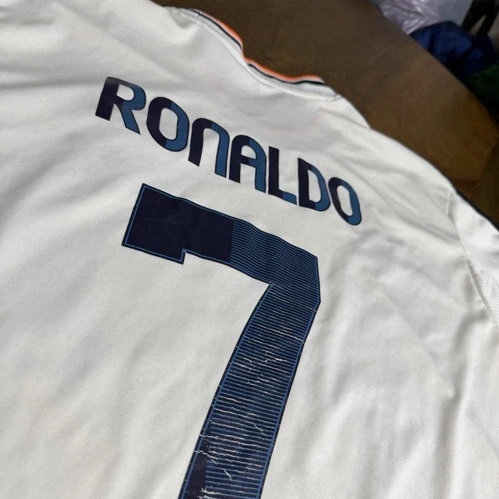 Adidas Real Madrid 2012 Ronaldo Jersey Large Fly Emirates